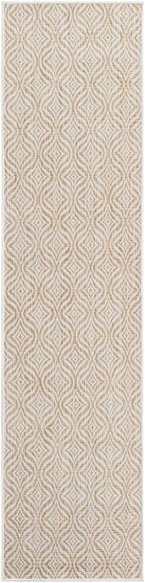 2' x 8' Fairley · Diamond Outdoor Rug, taupe