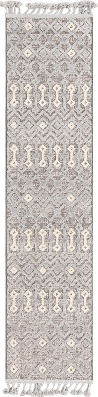Rothwell · Geometric lattice rug, gray and beige