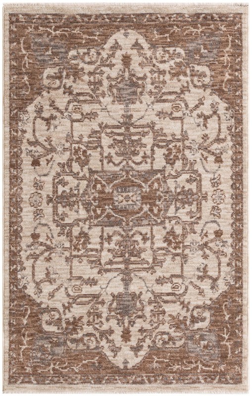 4' x 6' 3 Colter · Border rug, ivory