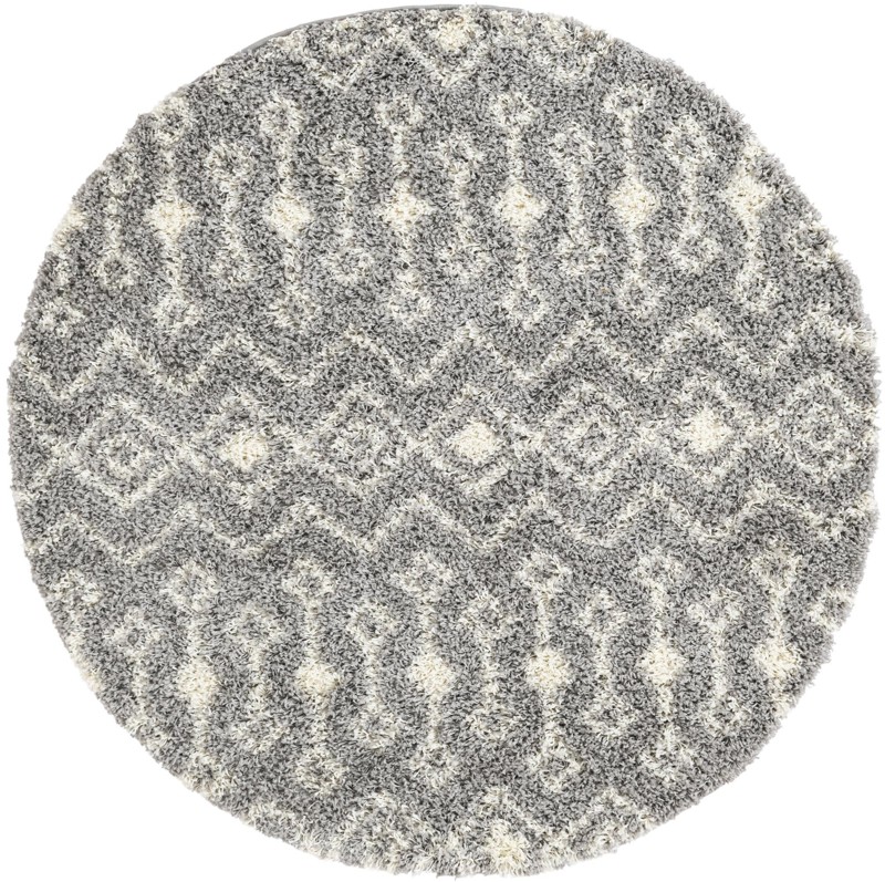 Bayley · Diamond Shag Rug, gray