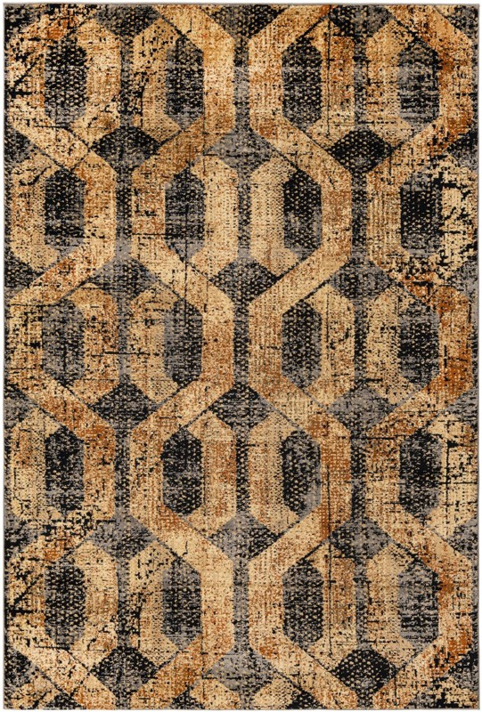 Acadia · Geometric rug, blue