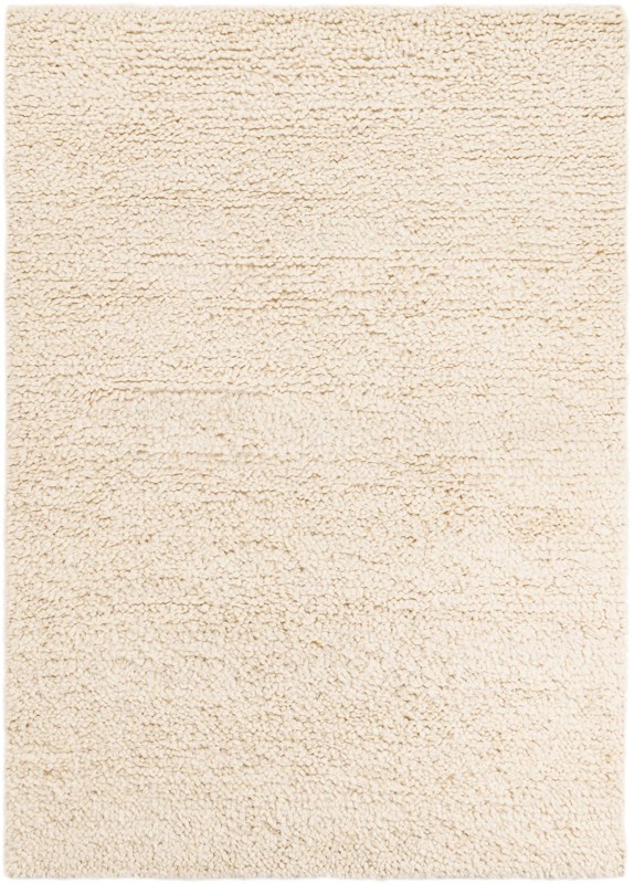 5' 1 x 7' 1 Powell · Solid Wool Shag Rug, ivory