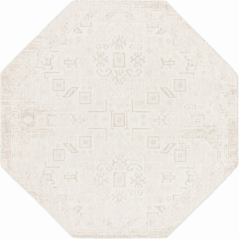 Estuary · Border Outdoor Rug, light gray
