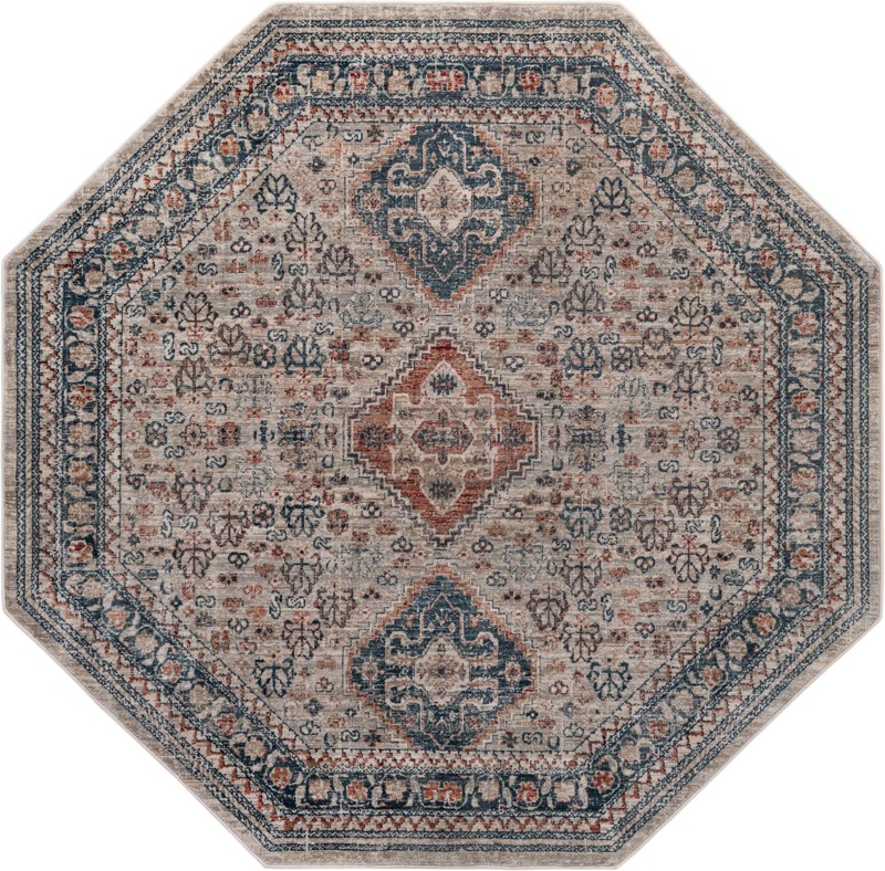 6' x 6' Greenbriar · Border rug, multi