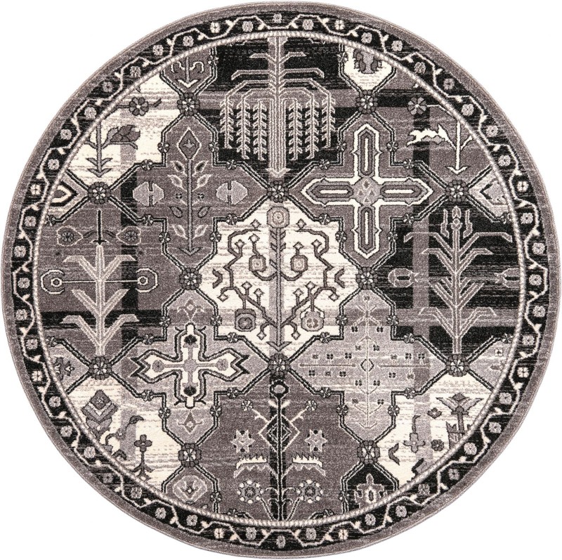 6' x 6' Parsons · Border rug