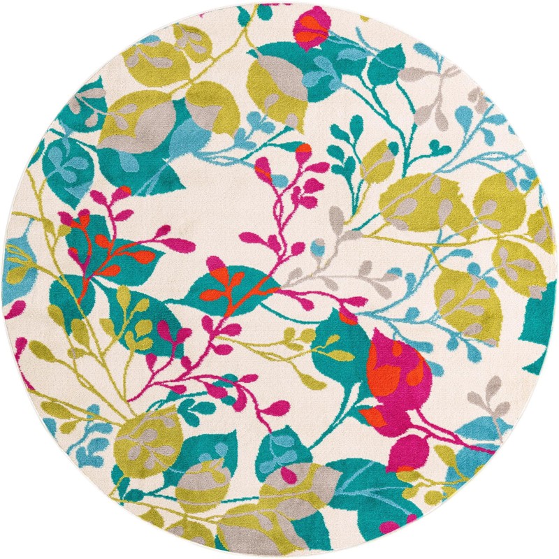 Lilburn · Floral / botanical rug, ivory