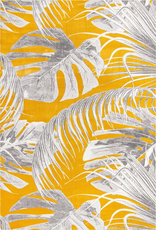 Britton · Floral / botanical rug, yellow
