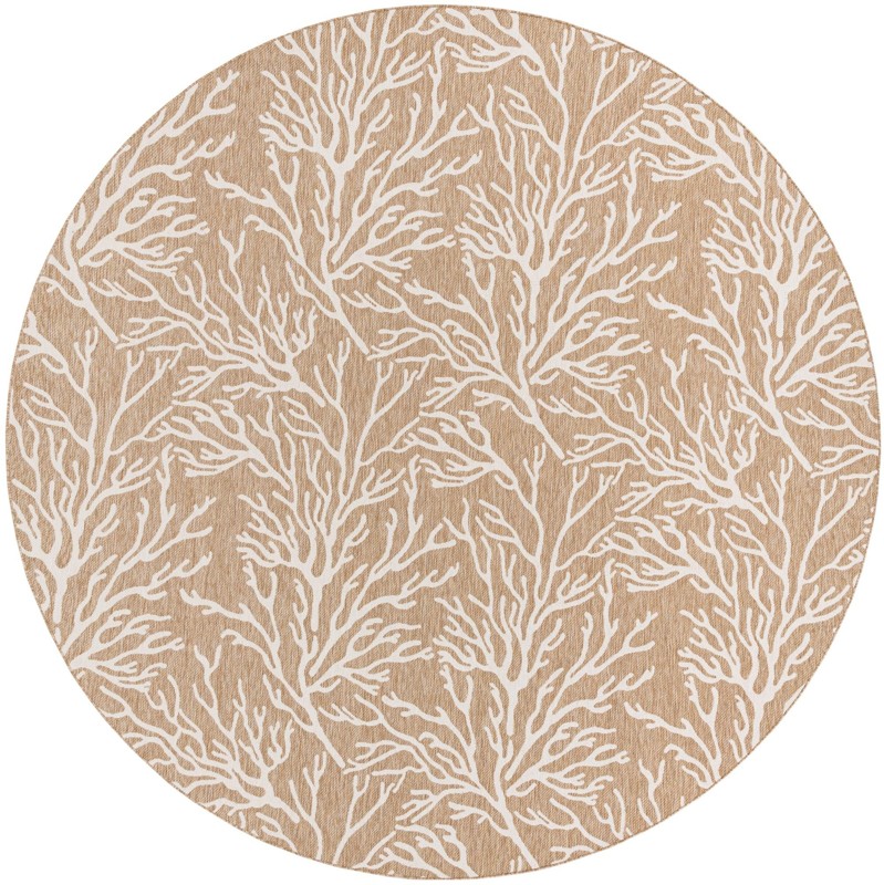 13' x 13' Northfield · Floral / botanical Outdoor Rug, taupe