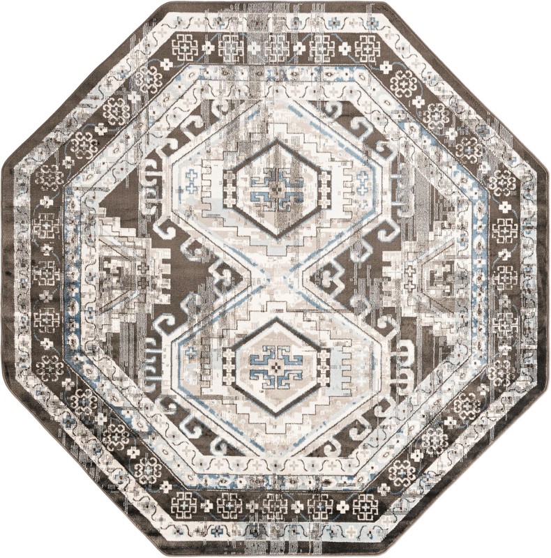 Harmon · Border rug, gray