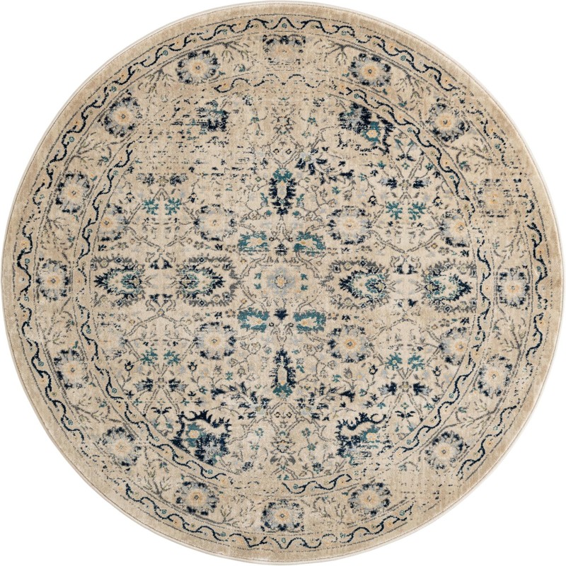 5' 3 x 5' 3 Fanshawe · Border rug