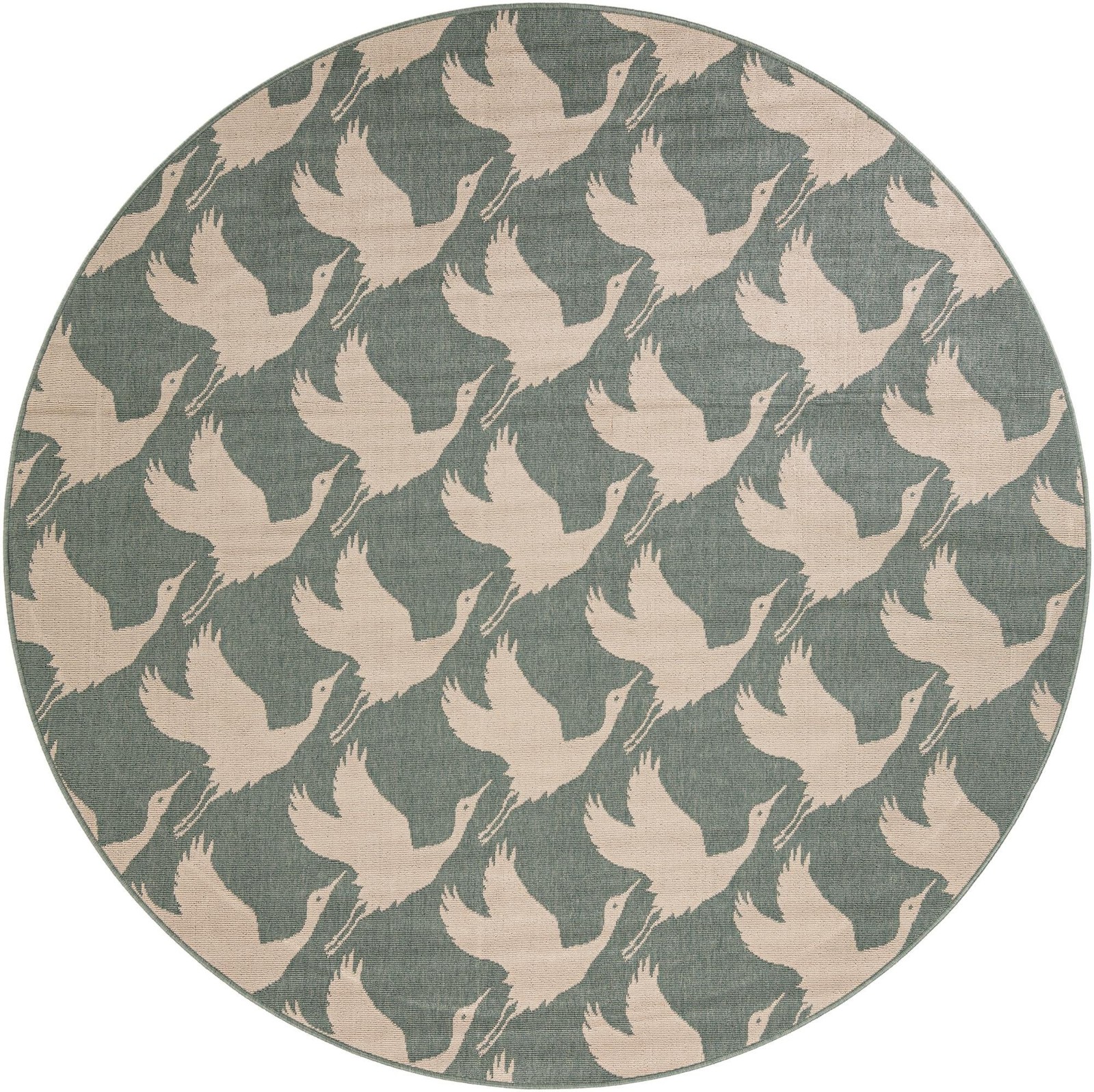 7' 10 x 7' 10 Hanover · Pictoral Outdoor Rug, stone blue