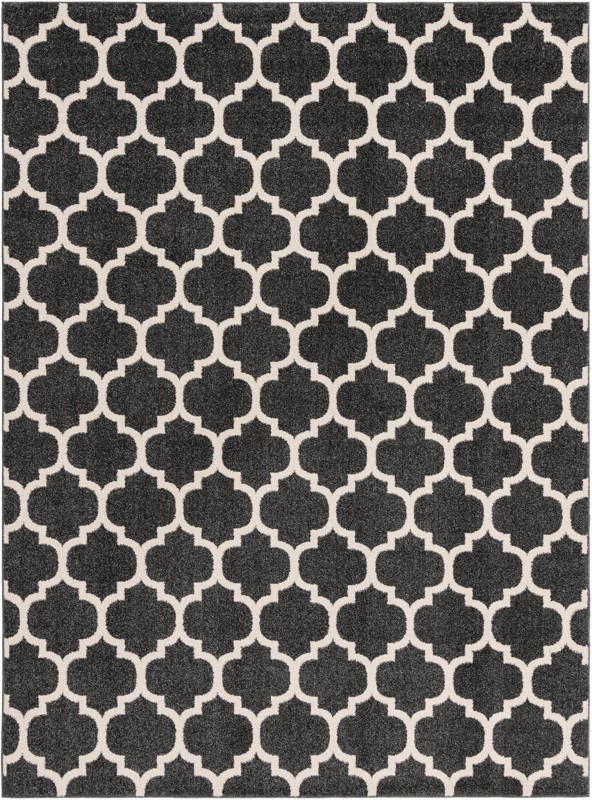 9' x 12' Arkwright · Trellis rug, fume