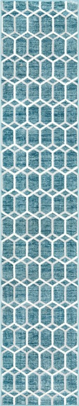 Babcock · Geometric rug, blue