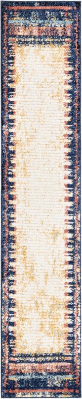 2' x 10' Cardew · Border rug, multi