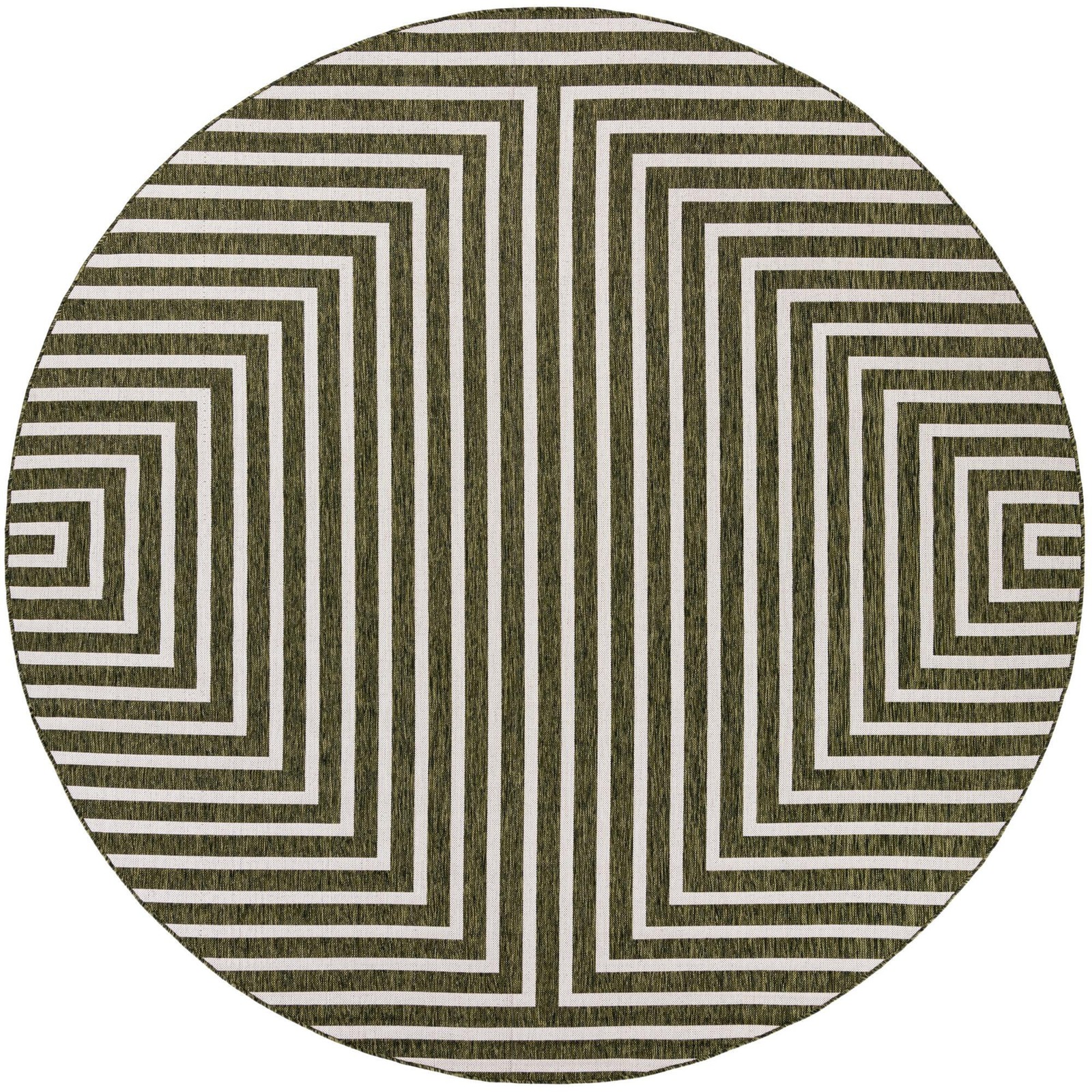 10' x 10' Gorse · Geometric Outdoor Rug, green