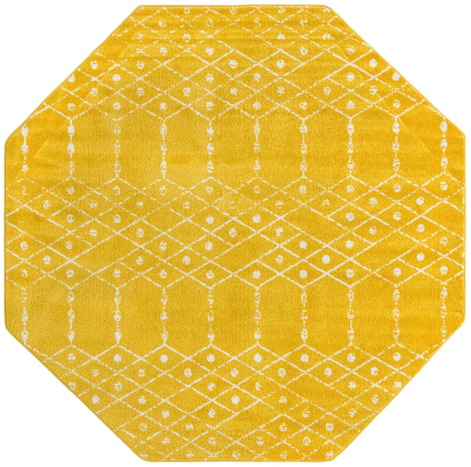 7' 10 x 7' 10 Newcomb · Diamond rug, yellow