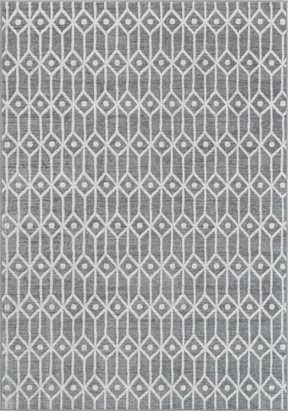 7' x 10' Vincent · Diamond rug, grey