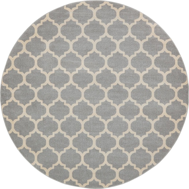 10' x 10' Arkwright · Geometric rug, lgray