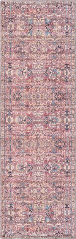 Gaskell · Border Washable Rug, pink