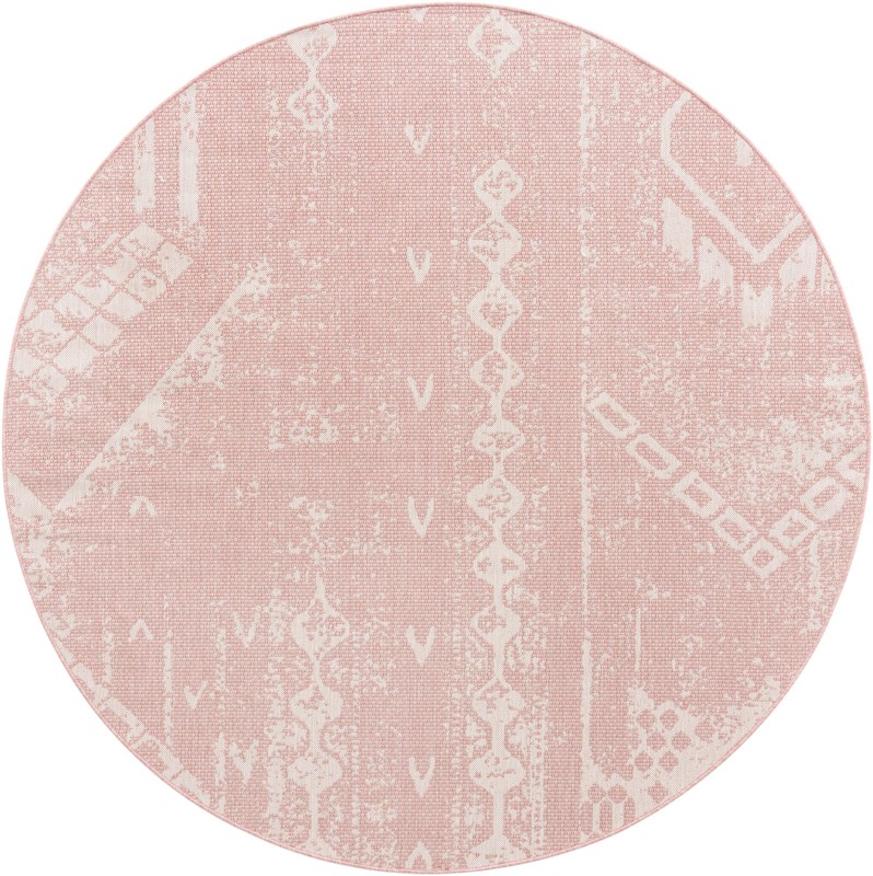 7' 10 x 7' 10 Wildman · Geometric Outdoor Rug, pink