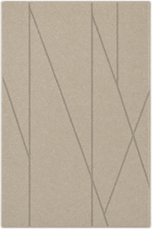 2' x 3' Dibble · Geometric rug, ivory