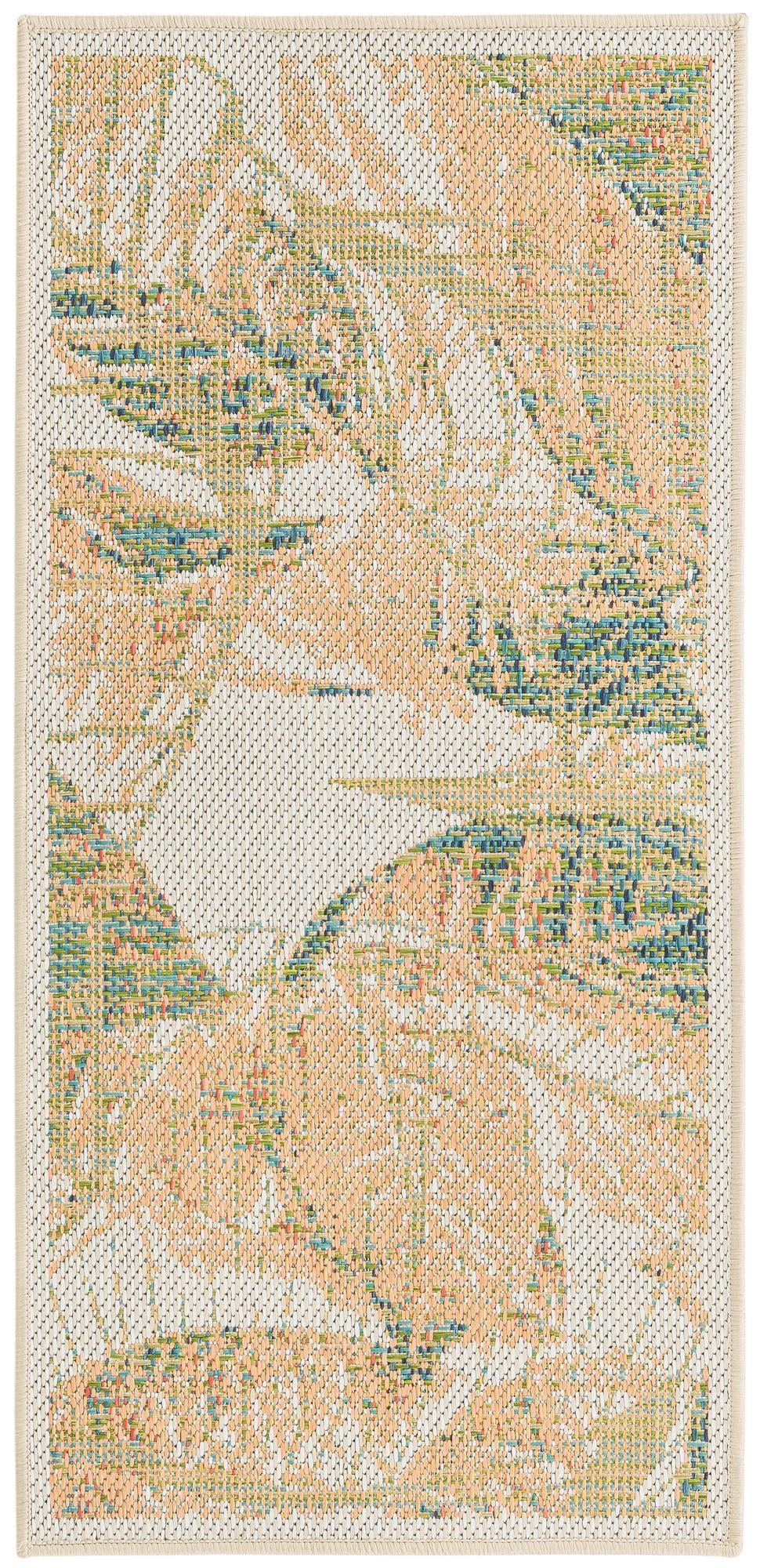 2' x 4' Bayless · Floral / botanical Outdoor Rug, ivory