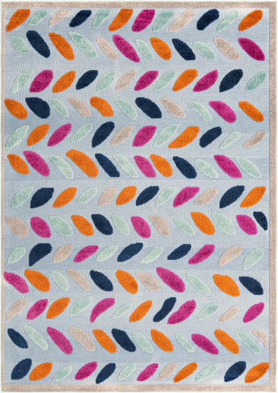 6' x 9' Boyd · Border Outdoor Rug, blue
