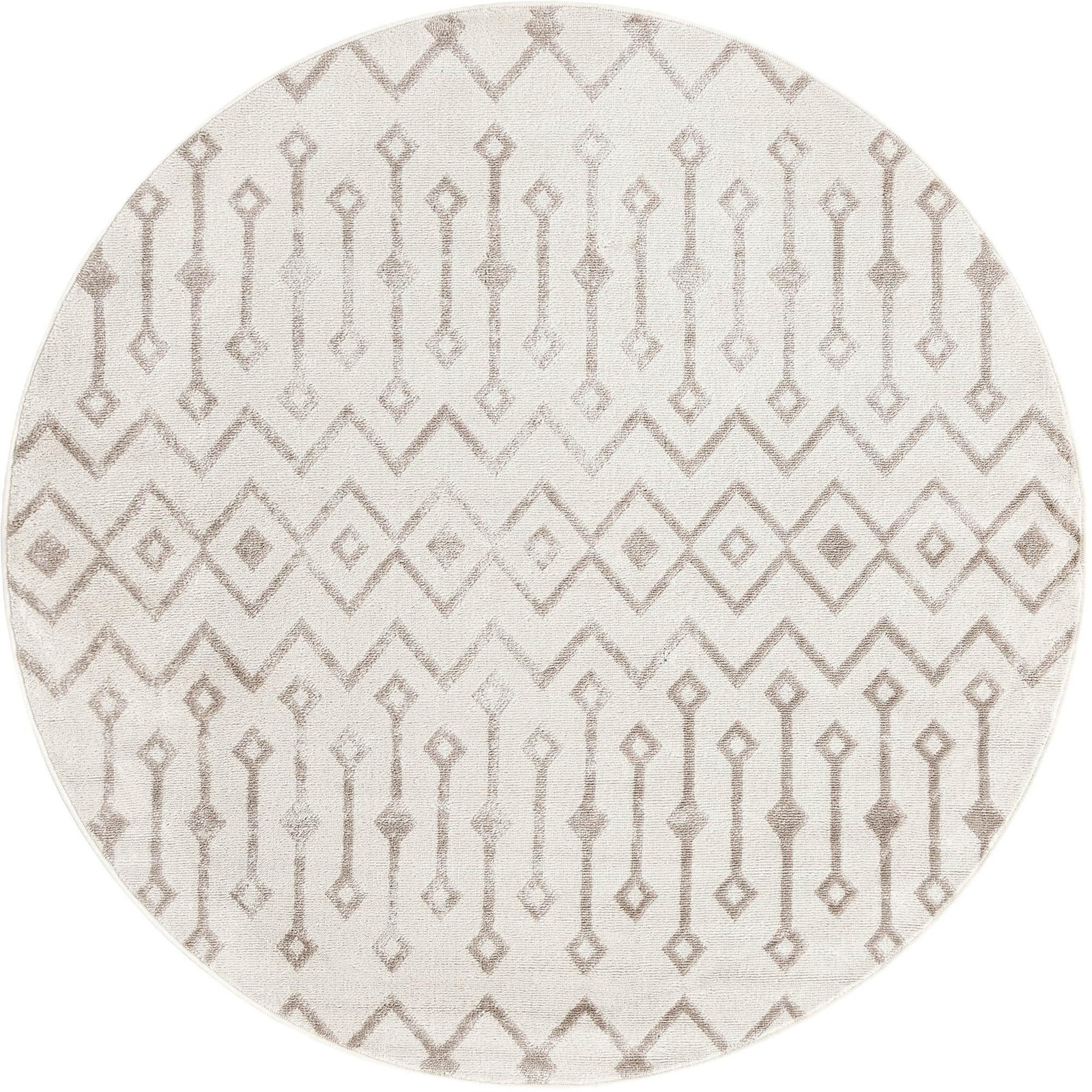 5' 3 x 5' 3 Eugene · Chevron rug, pearl