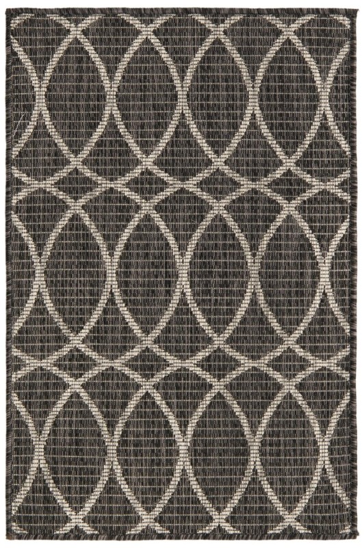 2' x 3' Atkins · Geometric Outdoor Rug, charcoal