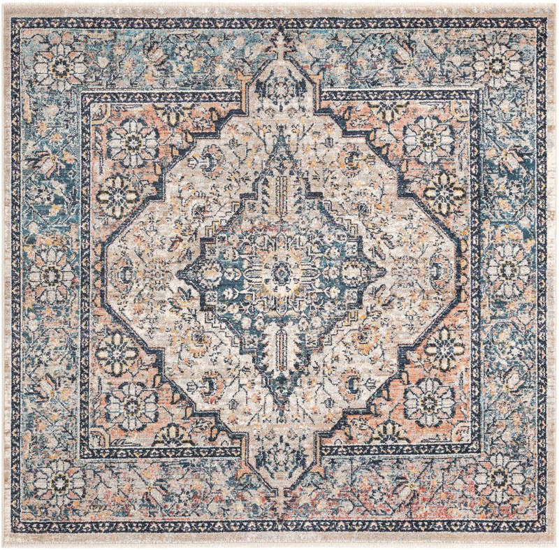 Thane · Border rug, blue