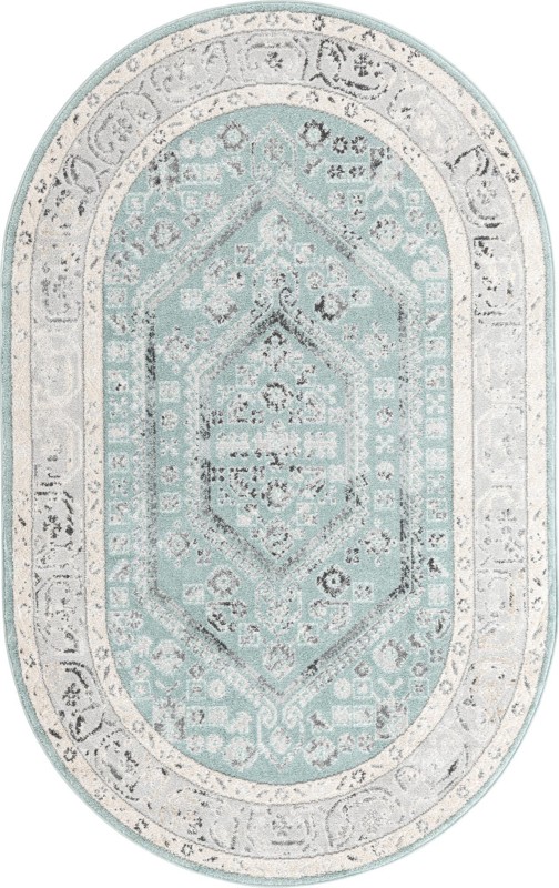 Broadhurst · Border rug, aqua