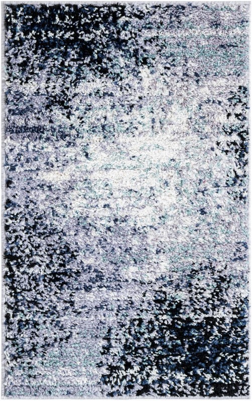 Moab · Abstract rug, blue and gray
