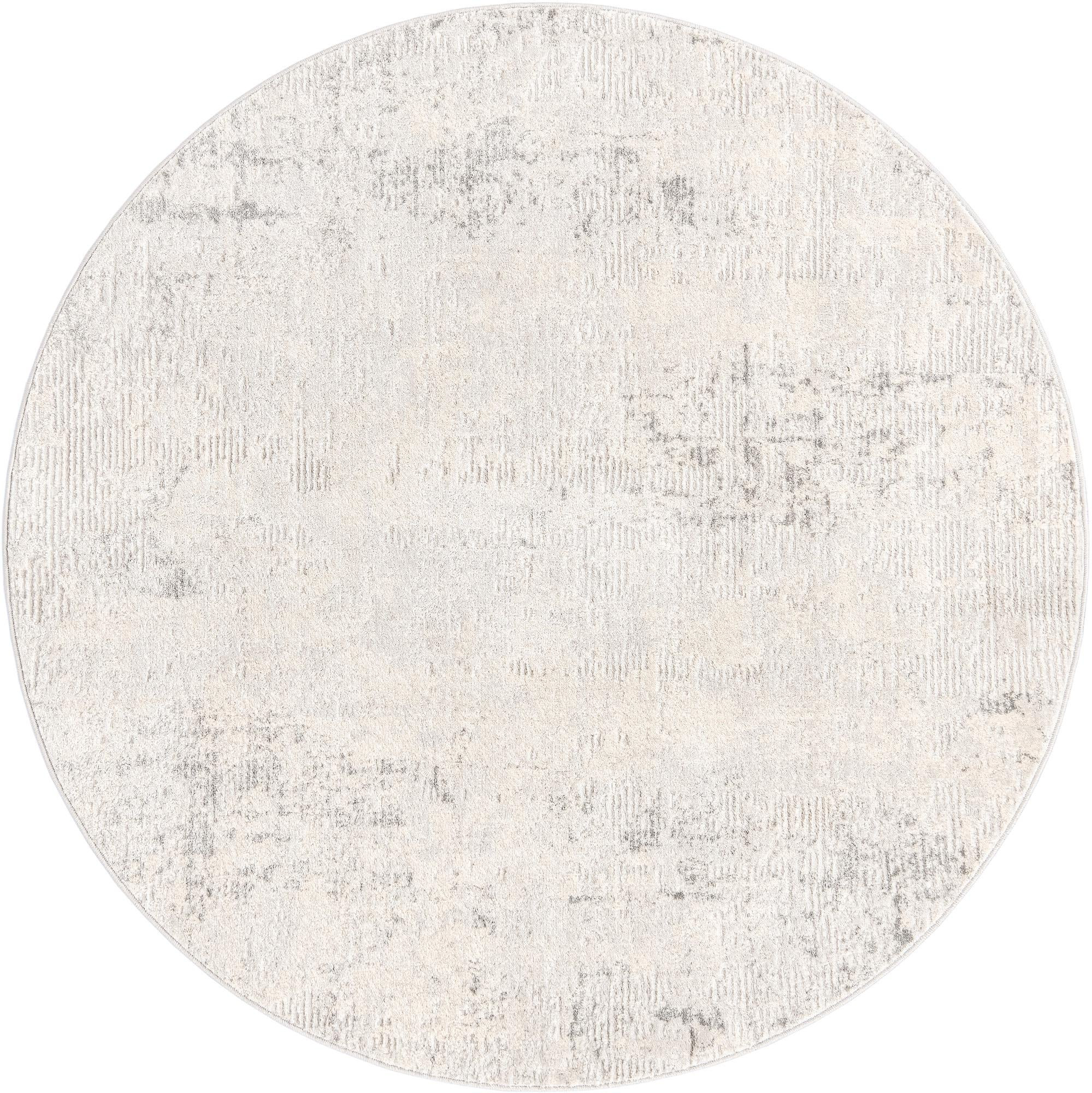 5' 3 x 5' 3 Delia · Abstract rug, gray