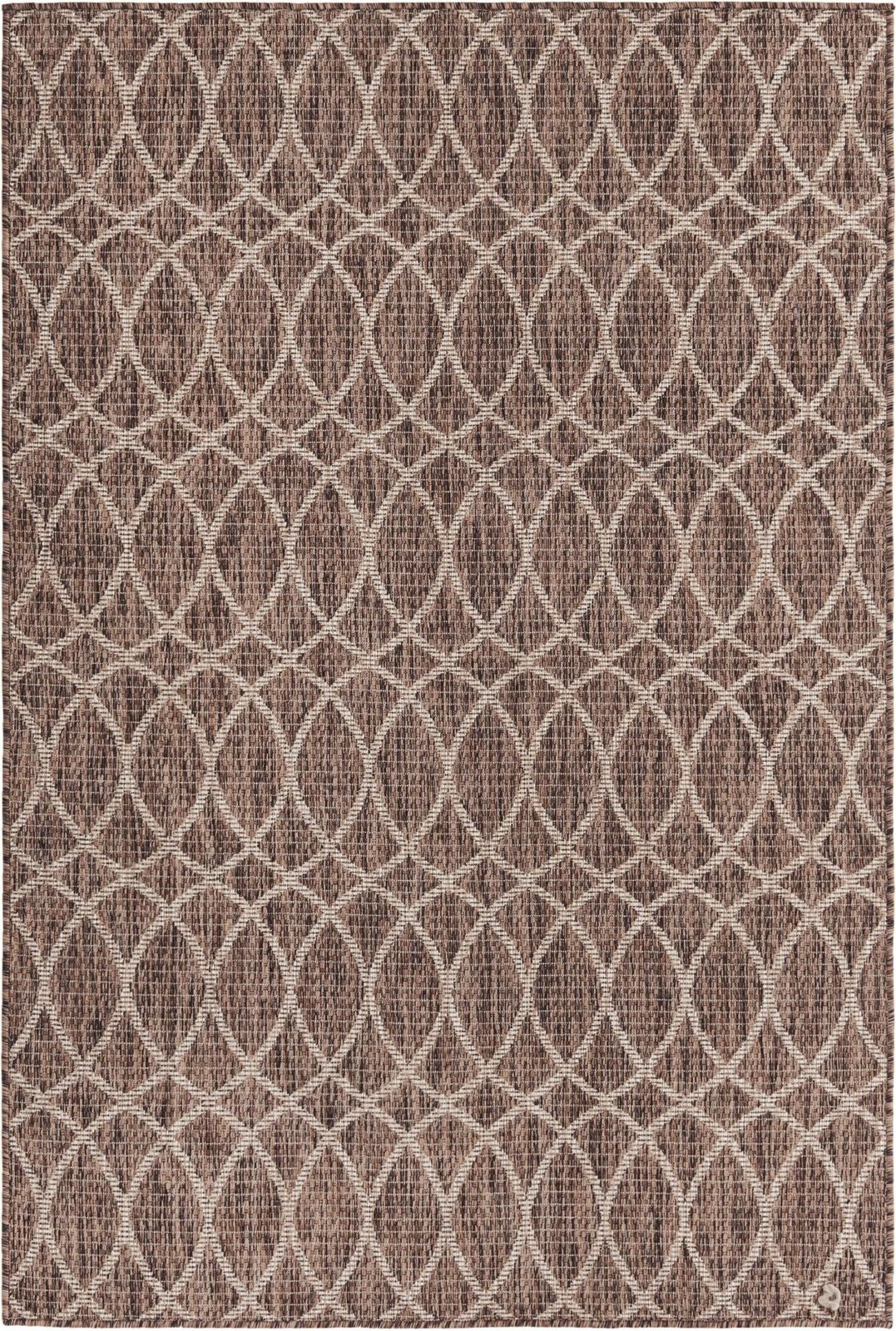 4' x 6' Atkins · Geometric Outdoor Rug, brown