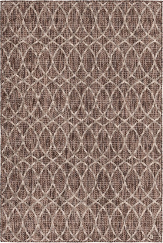4' x 6' Atkins · Geometric Outdoor Rug, brown