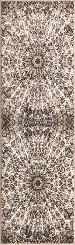Blakemore · Medallion runner rug, brown and ivory