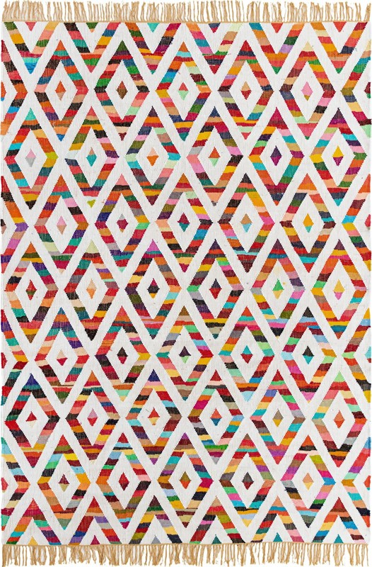 8' x 11' Malley · Diamond Chindi Rug, multi