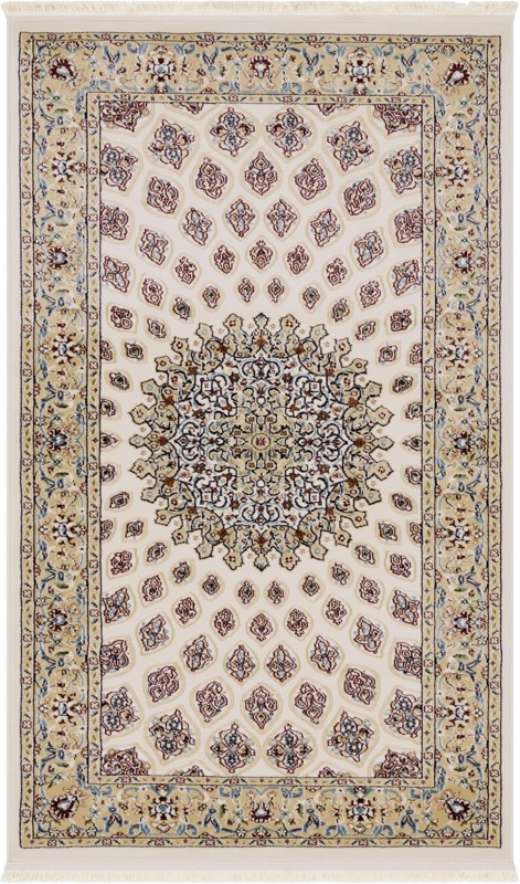 3' x 5' 3 Blakemore · Medallion rug, ivory and multi