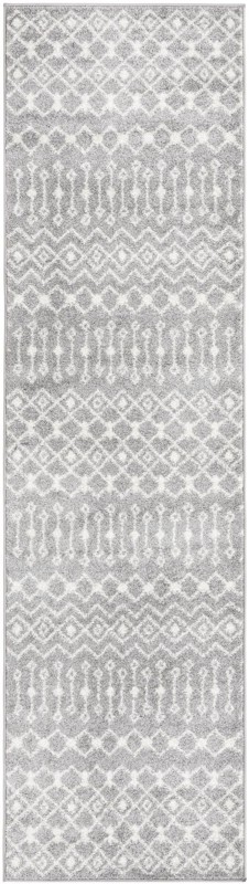 2' 7 x 10' Boswell · Geometric rug, gray and ivory