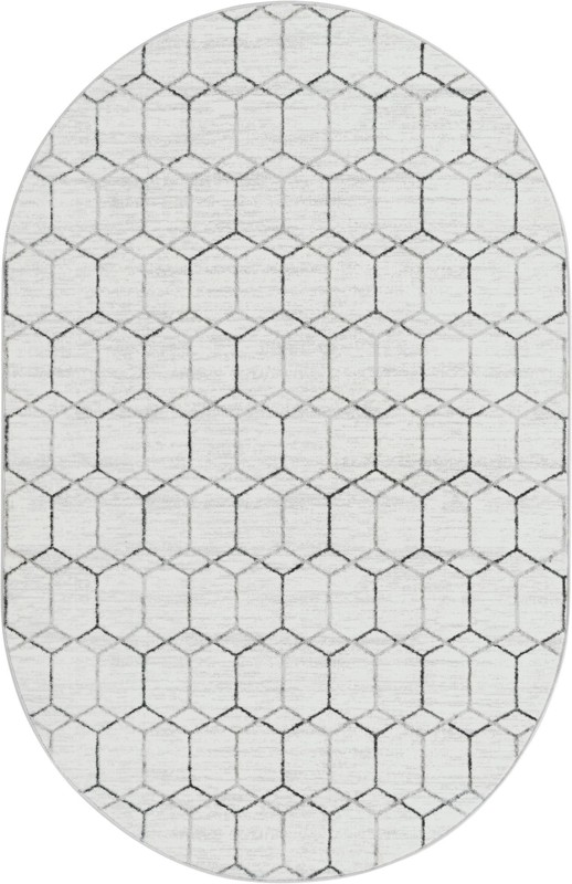 Babcock · Geometric rug, white