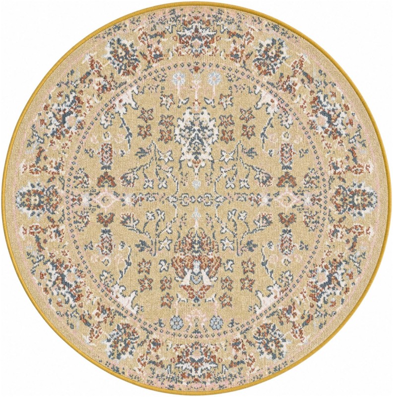 Sandys · Persian Washable Rug, yellow and blue