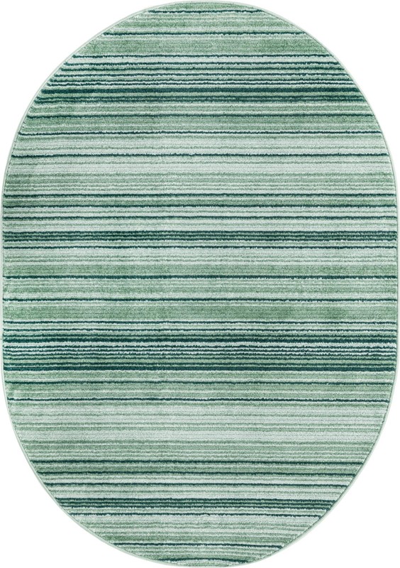Jagger · Striped rug, shades of green