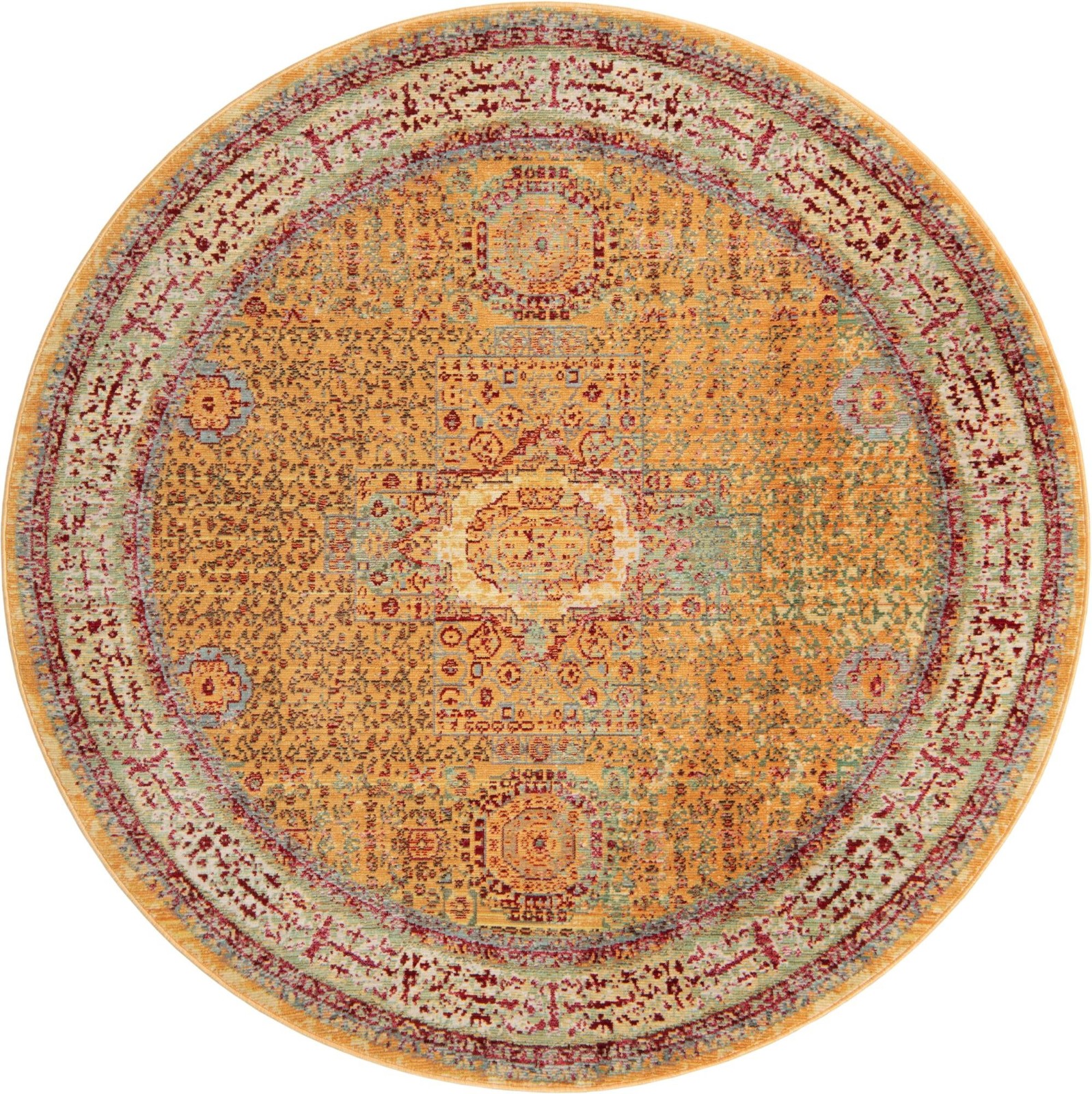 6' x 6' Delmar · Border rug