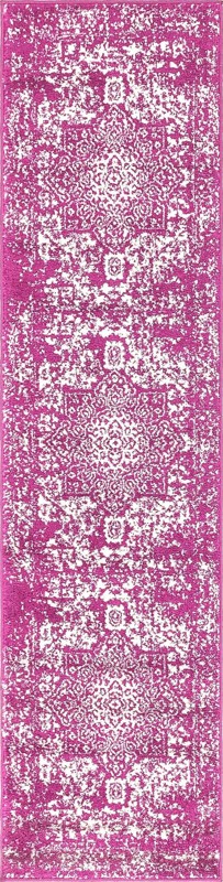 2' x 8' Birch · Medallion rug, purple