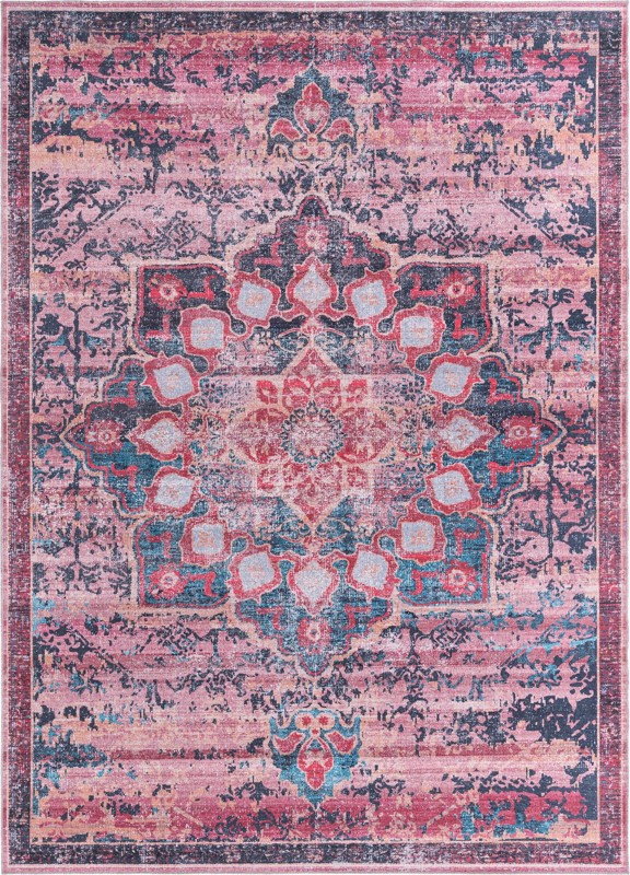 10' 6 x 14' Rideout · Border Washable Rug, brick
