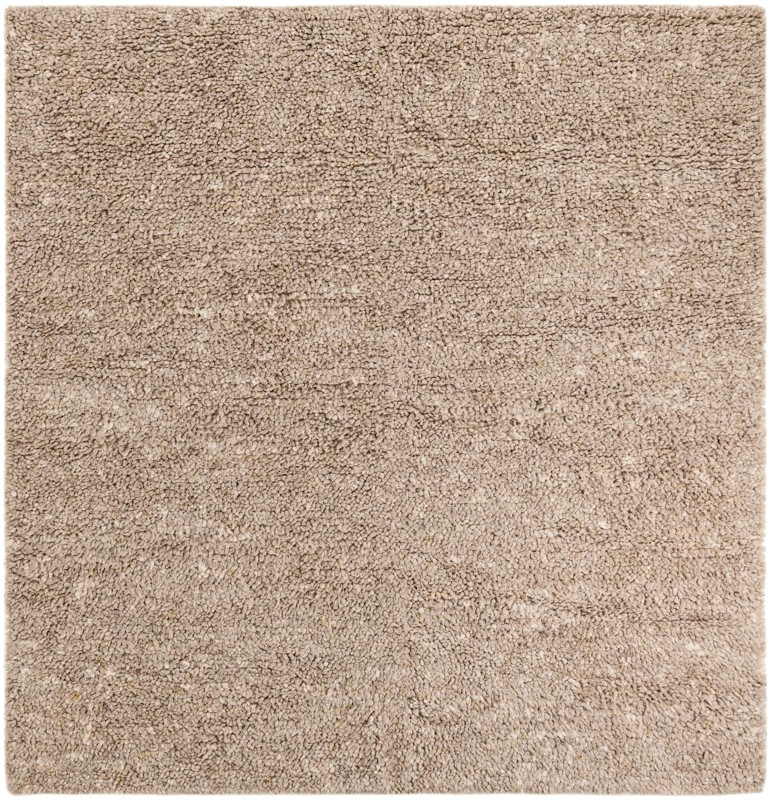 Powell · Solid Wool Shag Rug, taupe