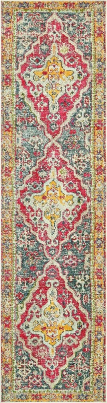 2' 7 x 10' Peverell · Border Washable Rug