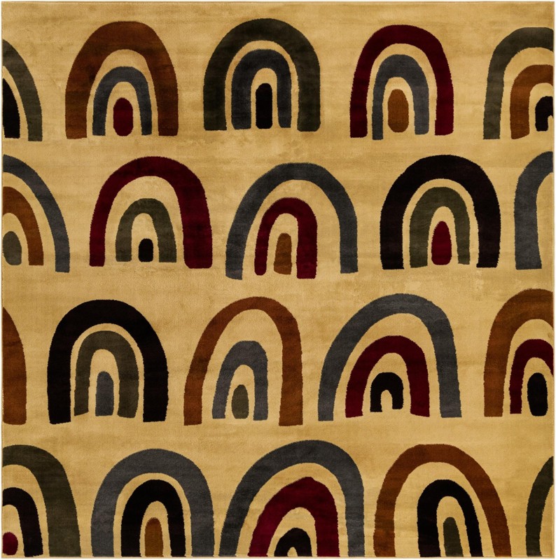 10' x 10' Foxley · Geometric rug, cream