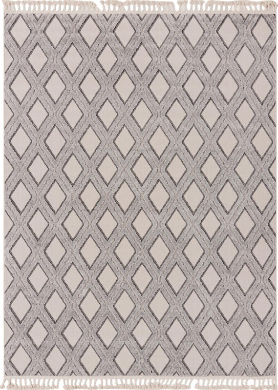 7' 10 x 10' Goshen · Diamond rug, sandy beige and gray