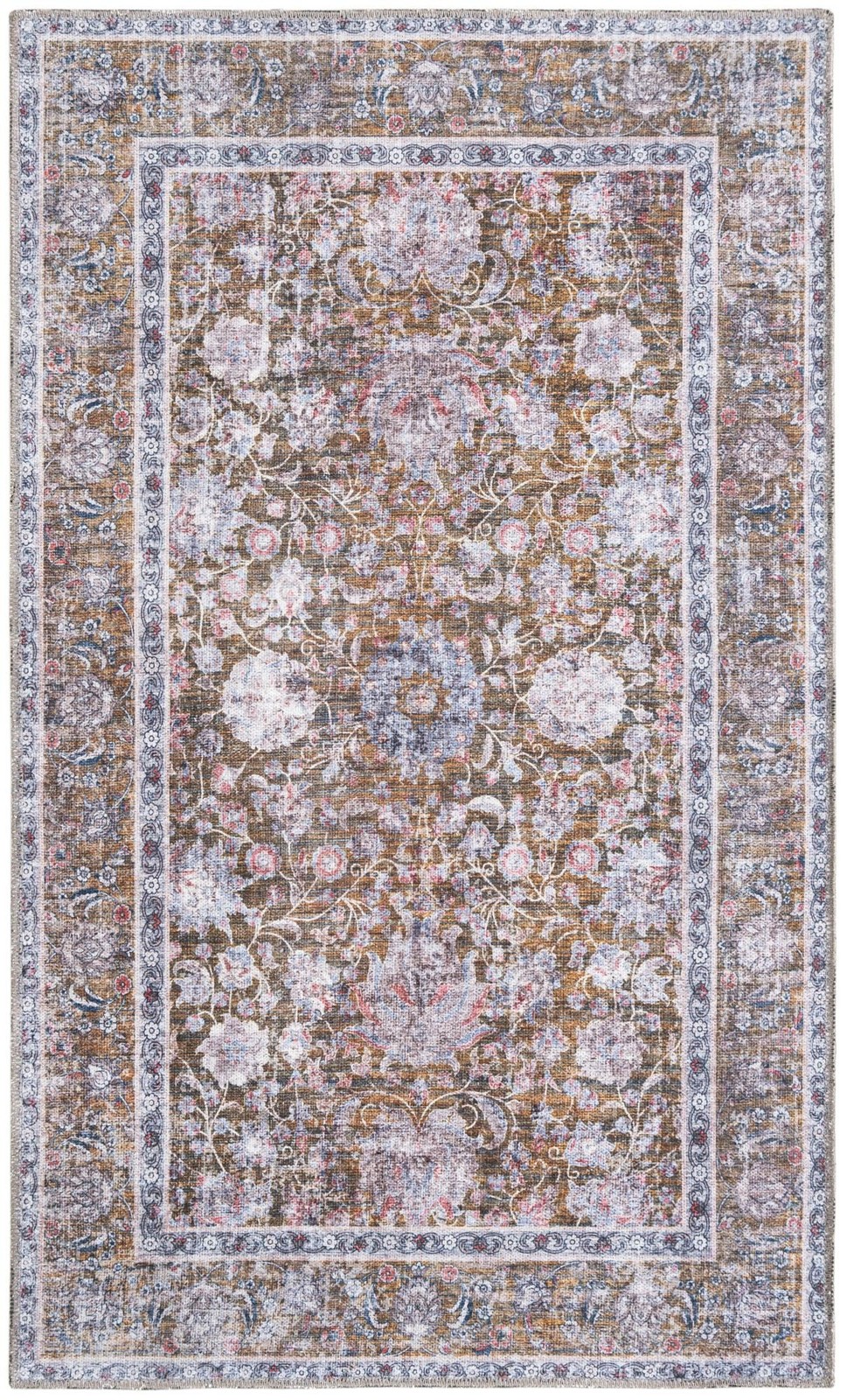 3' 3 x 5' 3 Bertie · Border rug, antique gold